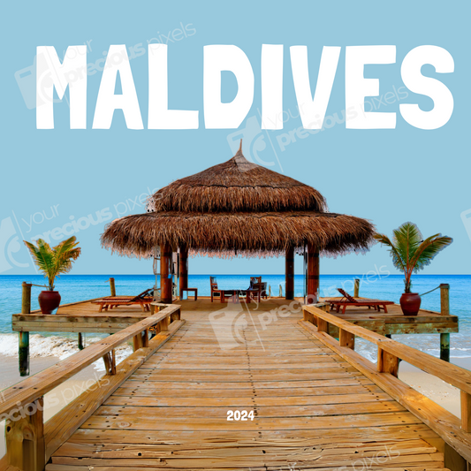 Maldives Photo Book Template